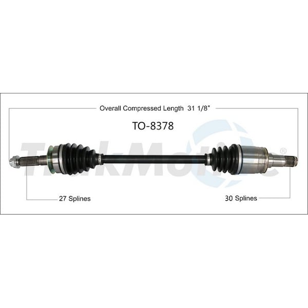 Surtrack Axle Cv Axle Shaft, To-8378 TO-8378 - main